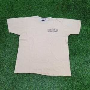 Vintage 80s ASU College of Business Shirt Women L 20x22 Crop